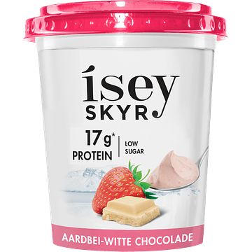 Foto van Ísey skyr aardbei witte chocolade 400g bij jumbo