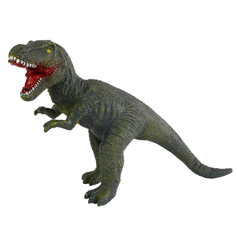 Foto van Dinoworld dinosaurus t-rex jongens 57 cm rubber groen