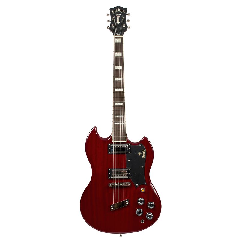 Foto van Guild s-100 polara cherry red elektrische gitaar