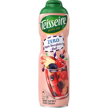 Foto van Teisseire kids zero suiker apple berrylicious blast siroop 60cl bij jumbo