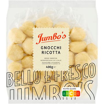 Foto van La place gevulde gnocchi ricotta 400g aanbieding bij jumbo | 2 verpakkingen a 250500 gram m.u.v. tortelloni ricotta of spinazie 500 gram