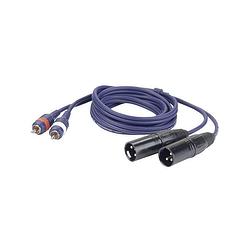 Foto van Dap fl26150 2x xlr male - 2x rca 1.50 meter