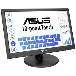 Foto van Asus vt168hr touch touchscreen monitor energielabel: b (a - g) 39.6 cm (15.6 inch) 1388 x 768 pixel 16:9 5 ms hdmi, usb, vga tn led