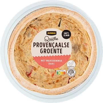 Foto van Jumbo quiche provencaalse groente met maasdammer kaas 300g