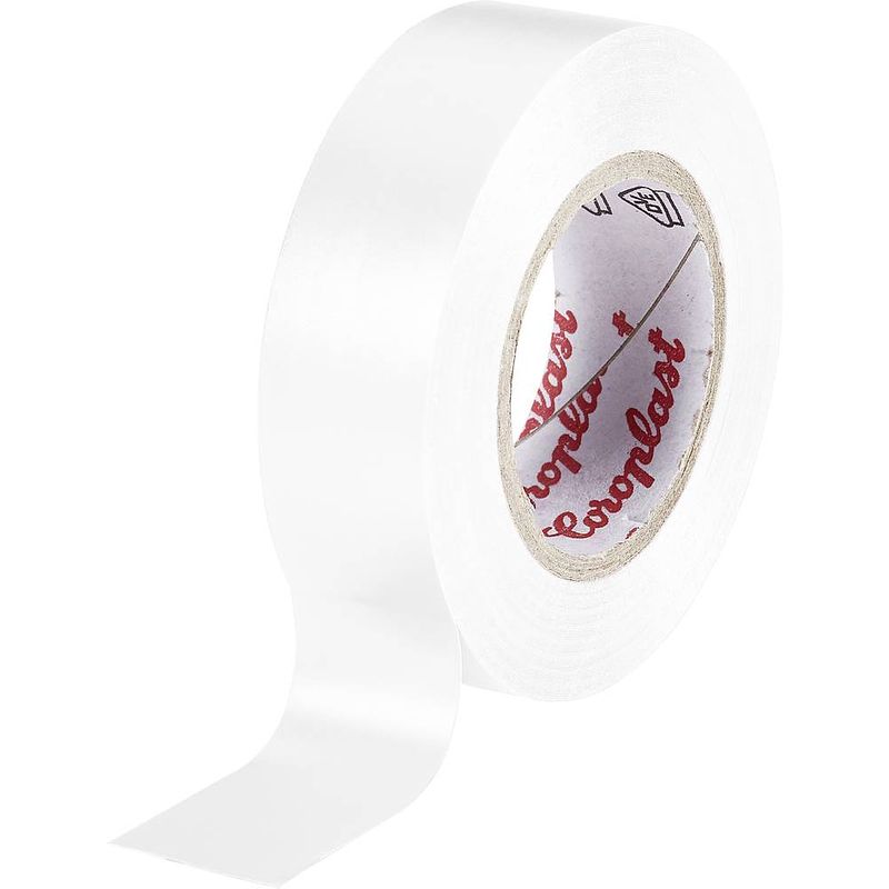 Foto van Coroplast 302 302-25-wh isolatietape wit (l x b) 25 m x 15 mm 1 stuk(s)