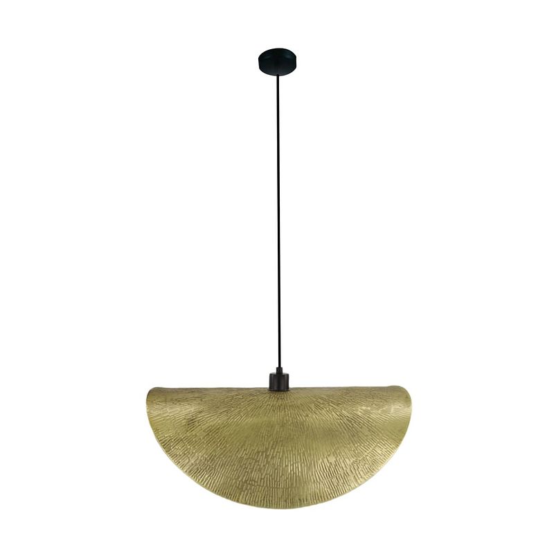 Foto van Dknc - hanglamp metaal - 57x32x20cm - goud