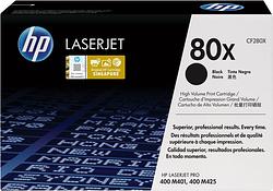 Foto van Hp 80x laserjet toner zwart (hoge capaciteit)