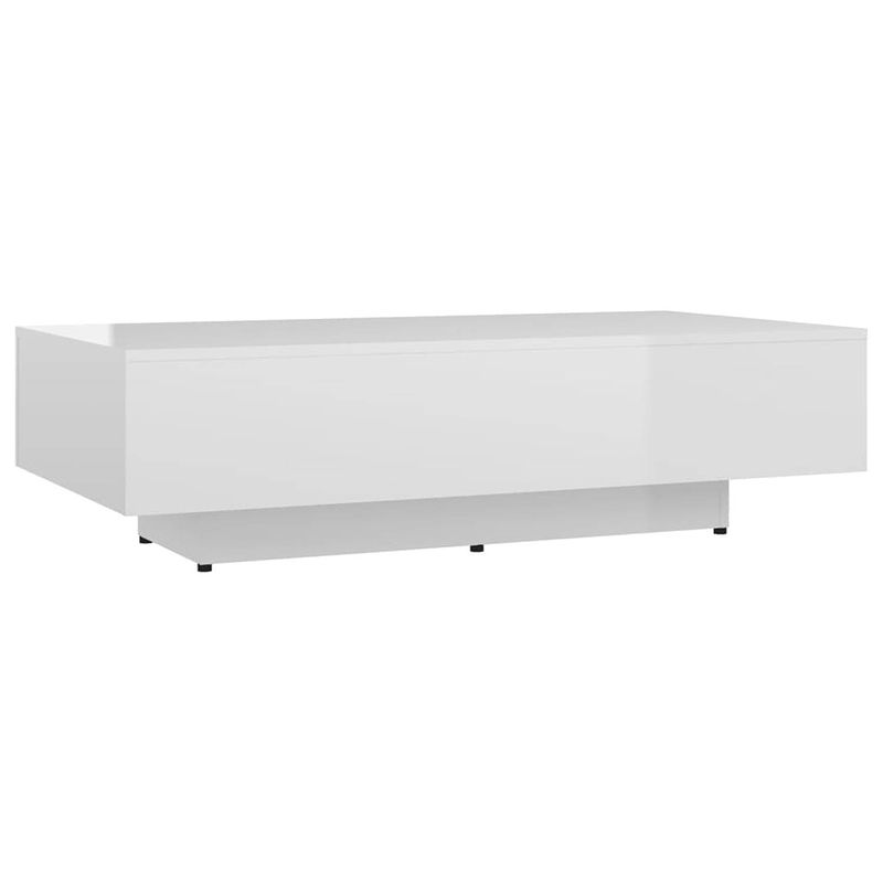 Foto van Vidaxl salontafel 115x60x31 cm spaanplaat hoogglans wit