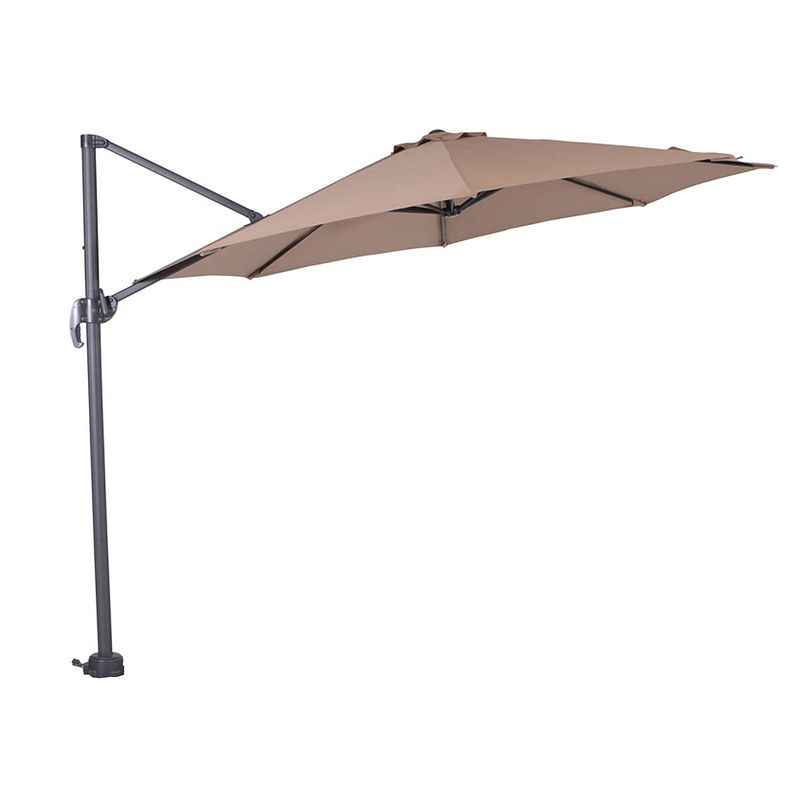 Foto van Garden impressions hawaii zweefparasol s ø300 - donker grijs - taupe