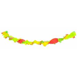 Foto van 3x stuks neon kleurige party crepe slingers 6 meter - feestslingers