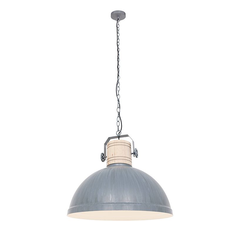 Foto van Mexlite hanglamp mexlite gearwood 3000gr grijs