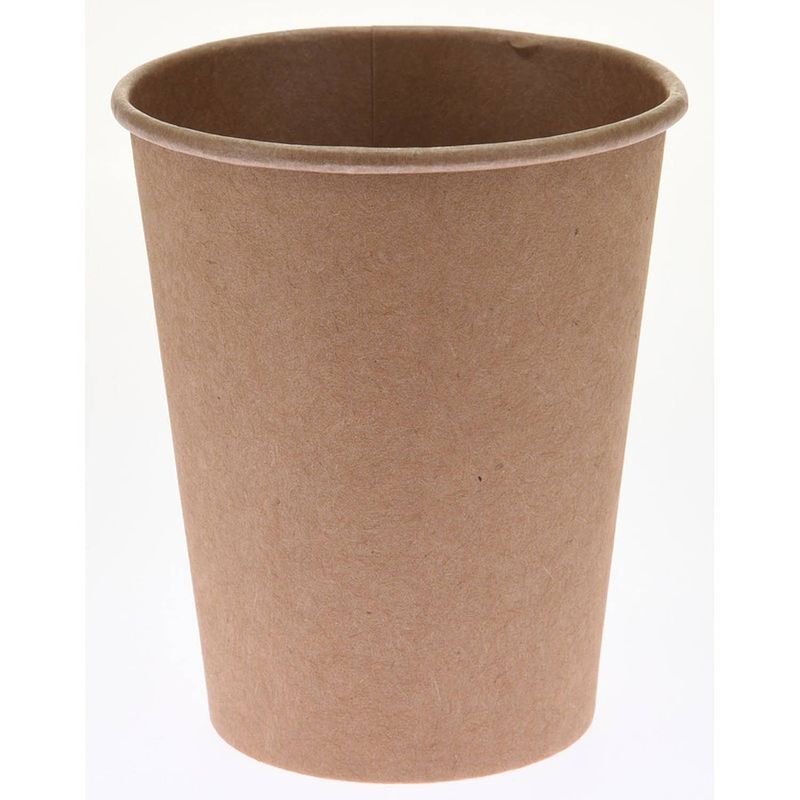 Foto van 50x duurzame gerecyclede papieren koffiebeker/drinkbeker 250 ml - bekers