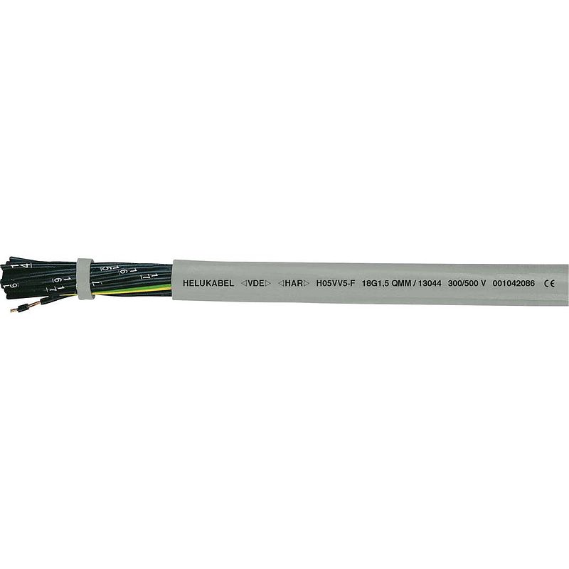 Foto van Helukabel h05vv5-f (nyslyö-jz) stuurstroomkabel 4 g 0.50 mm² grijs 13002-1000 1000 m