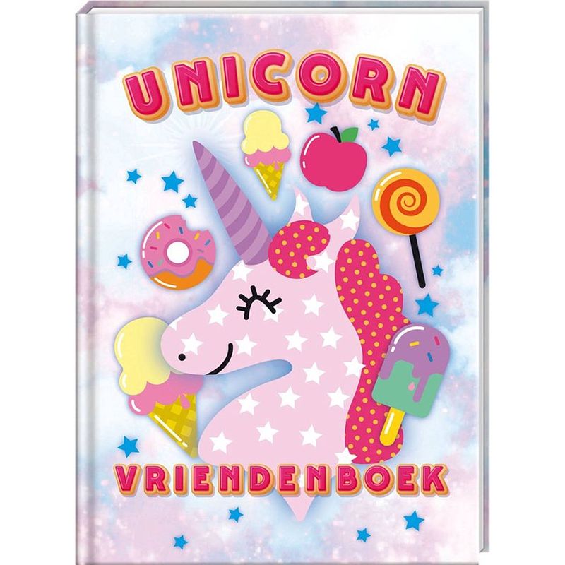 Foto van Unicorn vriendenboek - 80 pagina's - harde omslag - editie 2022