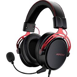 Foto van Mipow mipow over ear headset gamen kabel stereo zwart, rood ruisonderdrukking (microfoon) volumeregeling