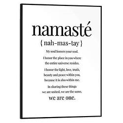 Foto van Poster met lijst namaste - 40x30 cm - leen bakker