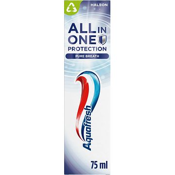 Foto van Aquafresh all in one protection pure breath tandpasta 75ml bij jumbo