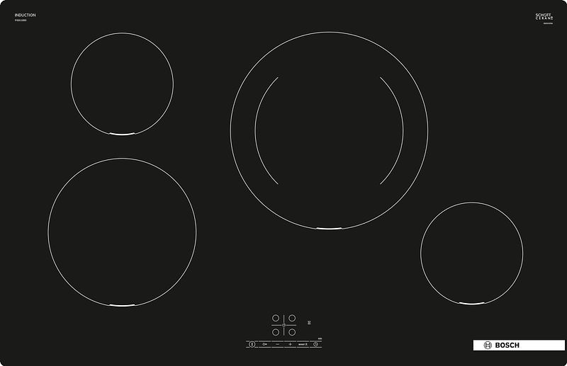 Foto van Bosch pie811bb5e inductie inbouwkookplaat zwart