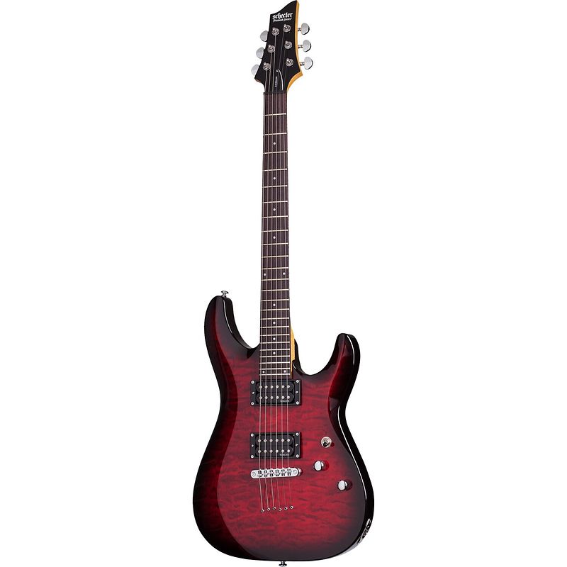 Foto van Schecter c-6 plus see-thru cherry burst elektrische gitaar