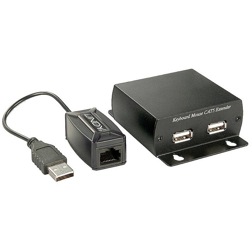 Foto van Lindy lindy usb 1.1 usb-extender via netwerkkabel rj45