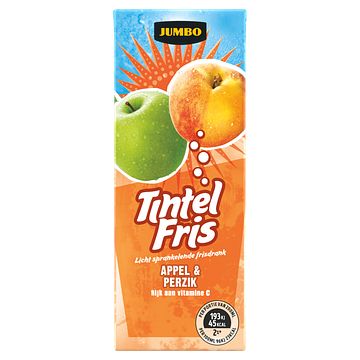 Foto van Jumbo tintel fris appel & perzik 200ml