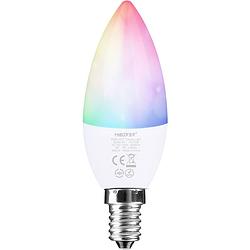 Foto van Mi-light miboxer - led lamp - smart kaarslamp - wifi led - slimme led - 4w - e14 fitting - rgb+cct - aanpasbare kleur -