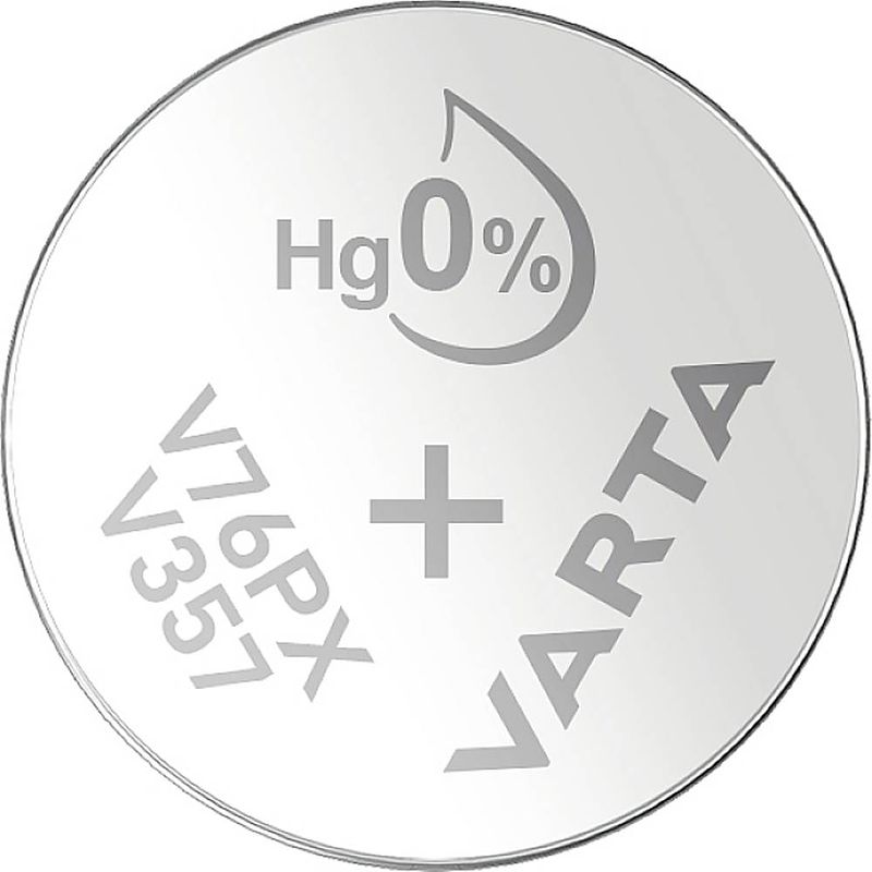 Foto van V76px knoopcel zilveroxide 1.55 v 145 mah varta silver coin v76px/sr44 bli 1 1 stuk(s)