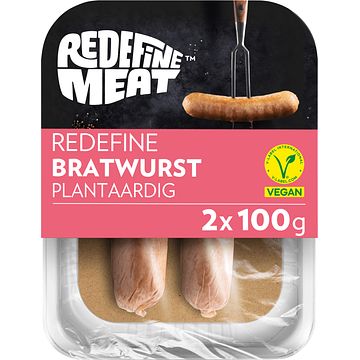 Foto van Redefine bratwurst, 2 stuks, 200g bij jumbo