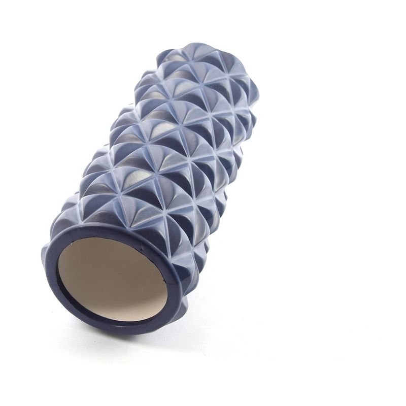 Foto van Massageroller massage roller foam roller fitness sport trigger point massage yoga 14,5 x 33 cm blauw