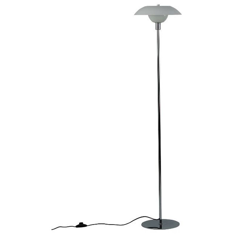 Foto van Dyberg larsen vloerlamp bergen 130 cm e14 chroom 5w zwart