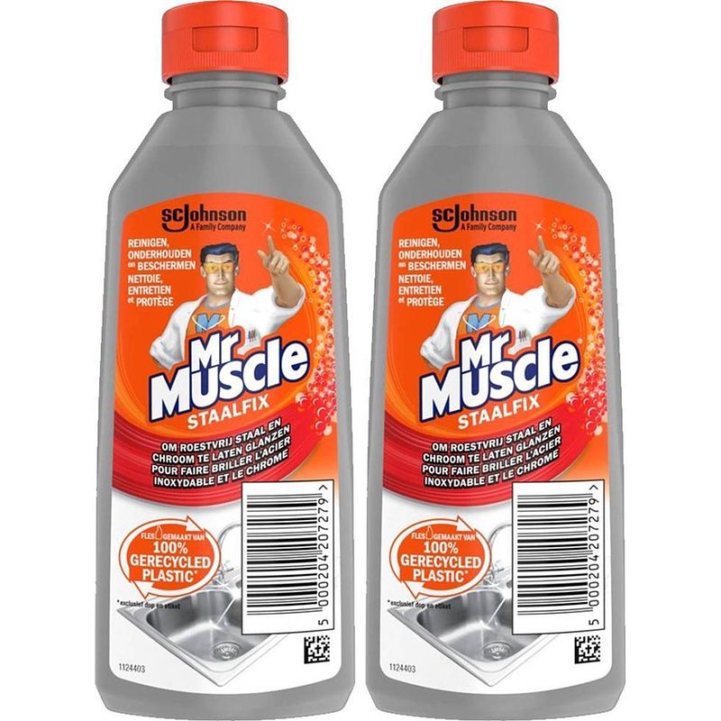 Foto van 2x mr. muscle staalfix 200 ml