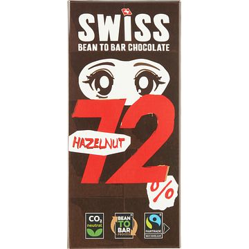 Foto van Swiss 72% hazelnut 100g bij jumbo