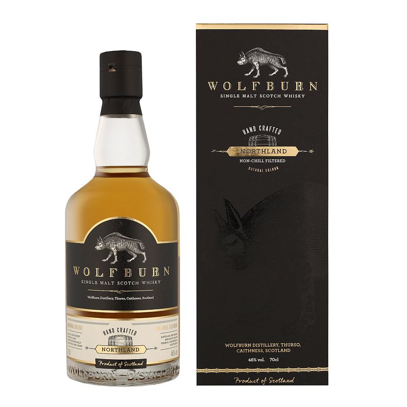 Foto van Wolfburn northland 70cl whisky + giftbox