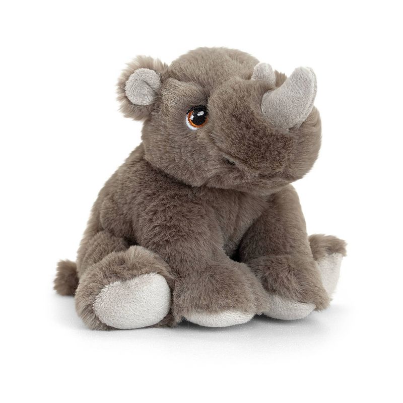 Foto van Pluche knuffel dier neushoorn 25 cm - knuffeldier