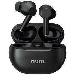 Foto van Streetz tws-117 in ear headset bluetooth stereo zwart headset, oplaadbox, volumeregeling, touchbesturing