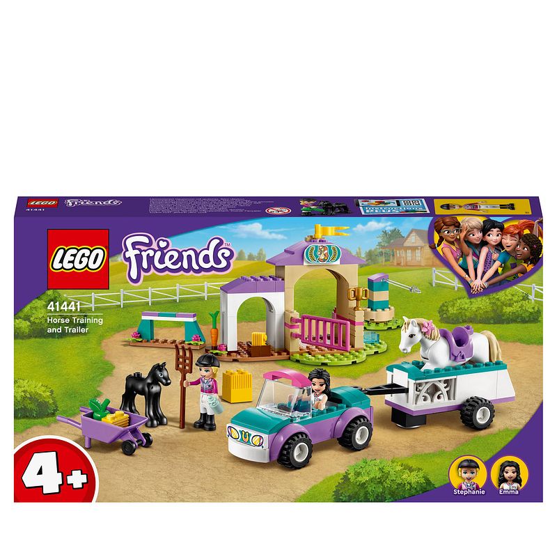 Foto van Lego friends paardentraining en aanhanger speelgoed