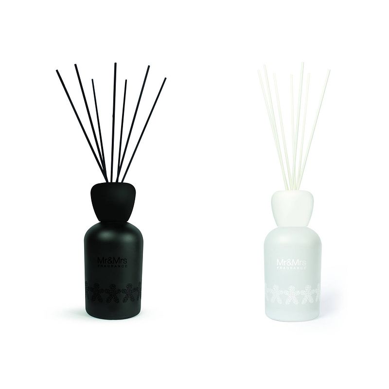 Foto van Mr & mrs fragrance - icon diffuser met geurstokjes 3 liter - vilt - wit