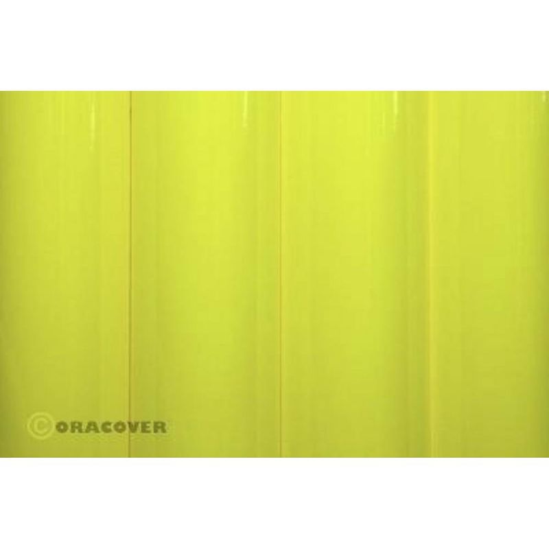 Foto van Oracover 21-031-002 strijkfolie (l x b) 2 m x 60 cm geel (fluorescerend)