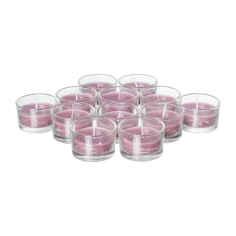 Foto van Theelicht tray - roze - set van 12