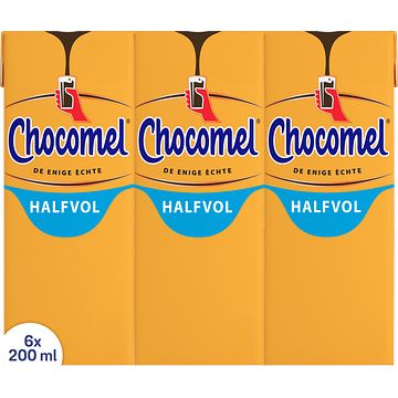 Foto van Chocomel halfvol 6 x 200ml bij jumbo