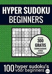 Foto van Sudoku makkelijk: hyper sudoku - nr. 14 - puzzelboek met 100 makkelijke puzzels voor volwassenen en ouderen - sudoku puzzelboeken - paperback