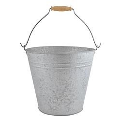 Foto van Zinken emmer/bloempot/plantenpot met handvat 9,5 liter - emmers