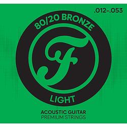 Foto van Fazley apbr1253 premium 80/20 bronze acoustic guitar strings light snarenset voor westerngitaar
