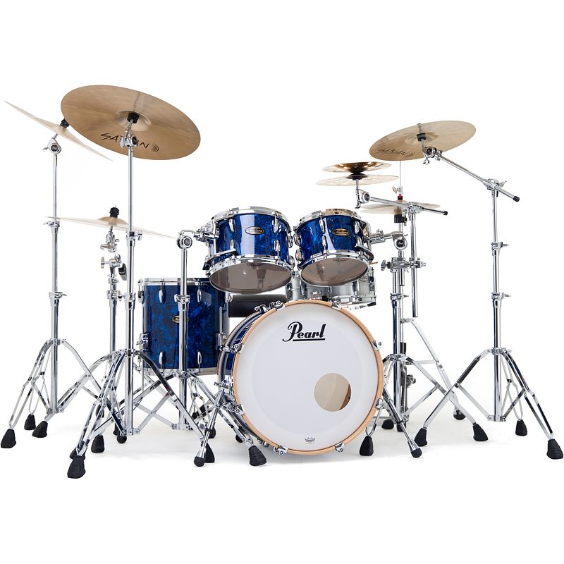 Foto van Pearl mmg904xp/c418 masters maple/gum blue abalone 4d. shellset