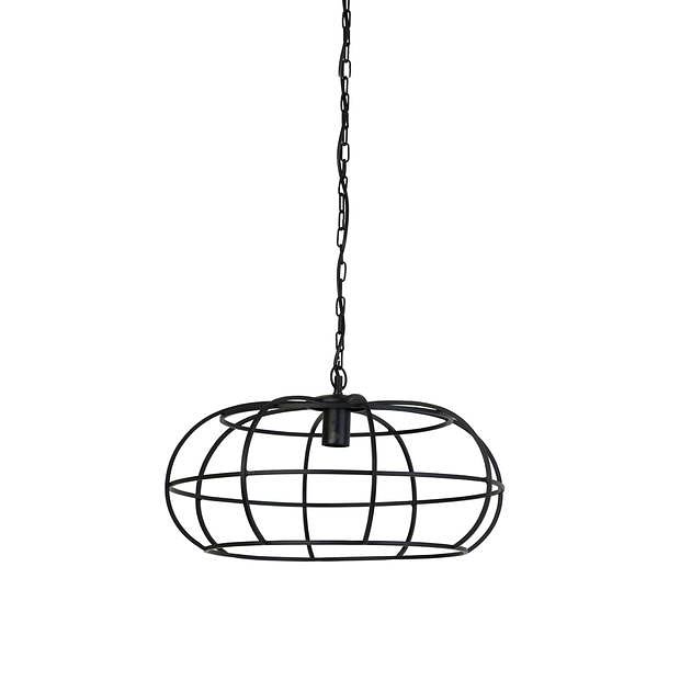 Foto van Light & living - hanglamp imelda - 53x53x28 - zwart