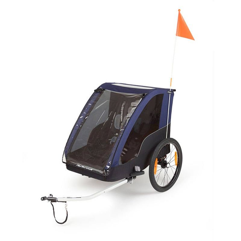 Foto van Pol duo fietskar blauw, 2 kinderen, 20 inch, 41kg