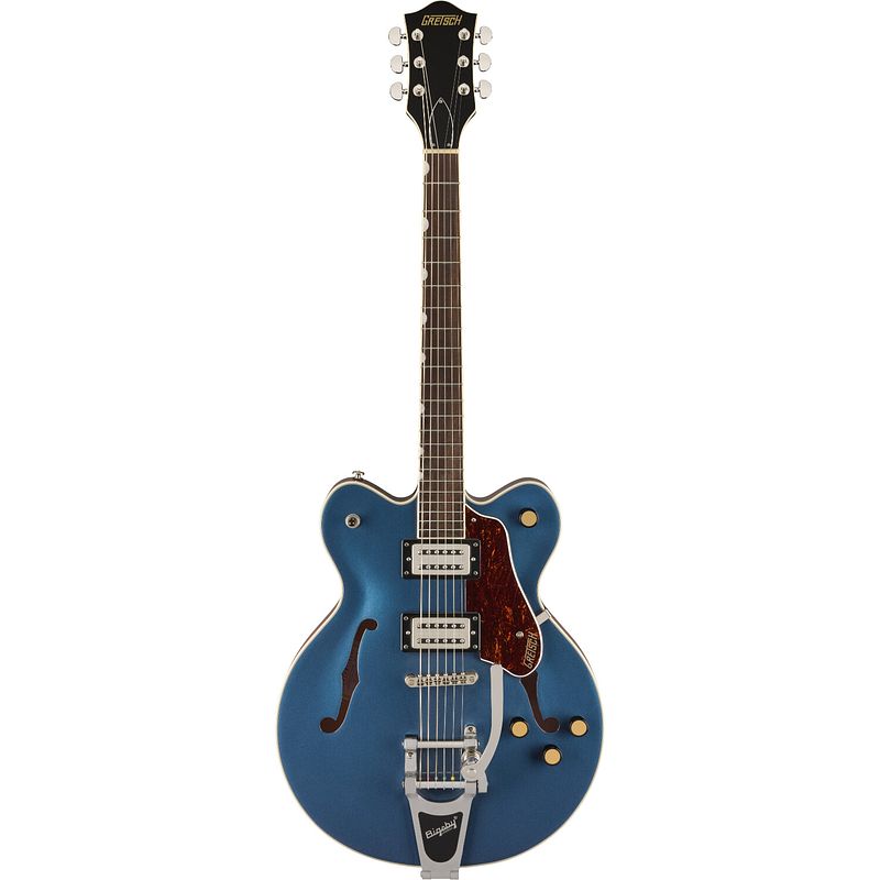 Foto van Gretsch g2622t streamliner center block double-cut dark denim il semi-akoestische gitaar