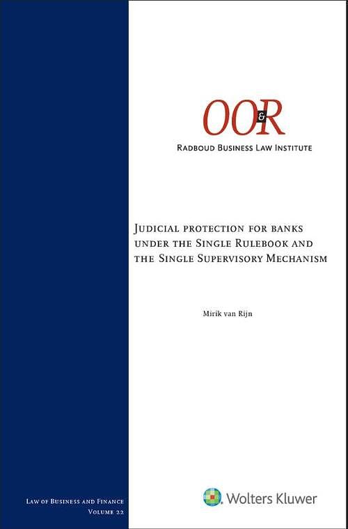 Foto van Judicial protection banks under the single rulebook/single supervisory mechanism - hardcover (9789013166019)