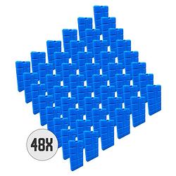 Foto van Dula blauwe koelelementen - 48 stuks - 200 gram - 8 x 15 x 2 cm