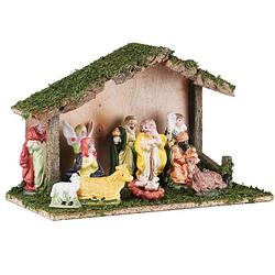 Foto van Complete kerststal inclusief kerststal beelden 31 cm - kerststallen